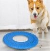 2 PCS Blue Dog Rubber Tire Flyer Dog Toy, Flying Disc, Lightweight, Durable, Floats in Water, Great for Beach and Pool,25.5cm Diameter，Bone pattern