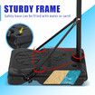 1.6-2m Basketball Hoop Ring Stand System with Scoreboard Rim Net Ball Portable Backboard Kids Adults Training Station Playground Adjustable Height