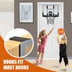 Mini Basketball Hoop Electronic Scoreboard Door Wall Mounted Backboard Ring Rim Net System Indoor Hanging Kids Toys Adults Sports Training Game