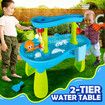 Sand Water Play Table 2 Tier Pool Toys Educational Beach Preschool Activity Summer Outdoor Backyard Kids Pretend Set
