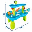 Sand Water Play Table 2 Tier Pool Toys Educational Beach Preschool Activity Summer Outdoor Backyard Kids Pretend Set