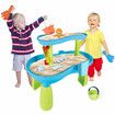 Sand Water Play Table 2 Tier Pool Toys Educational Beach Preschool Activity Summer Outdoor Backyard Kids Pretend Set