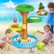 Tree Water Table Sand Play Toy Set Educational Beach Preschool Activity Summer Outdoor Backyard for Kids