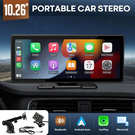 10.26 Inch Touch Screen 2.5K Car Portable Wireless Apple CarPlay