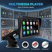 7 Inch Portable Car Stereo Head Unit Apple CarPlay Android Auto Bluetooth Audio Radio MP5 Player Camera System Touchscreen Sunshade