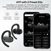 OpenBuds Lightweight True Open Ear Wireless Earbuds with Multi-Angle Adjustment, Bluetooth Headphones with Dual-Axis for Long-Lasting Comfort- Black