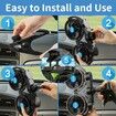 Car Fan 4 Inches Car Clip Fan, Adjustable Dual Head 12v Fan for Front or Rear Seat Passenger for Car Vehicle SUV, RV