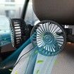 Car Seat Fan, Double Cooling Car Fan, Small Adjustable Portable Fan for Car Backseat for SUV Pickup Truck Off Road Vehicle