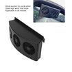 Car Ventilator Fan, 4000 RPM Car Exhaust Fan 3 Fans with 2 Levels for All Cars, with Adhesive Strip (Black)