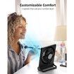 Portable Desk Fan, 3.5 to 10hrs Battery Operated Small USB Fan for Home Office Desktop, Black