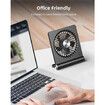 Portable Desk Fan, 3.5 to 10hrs Battery Operated Small USB Fan for Home Office Desktop, Black