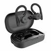 Bluetooth Headphones Wireless Earbuds IPX7 Waterproof Built-in Mic in/Over-Ear Earphones Bluetooth Earbud Perfect for Sports and Daily Use-Black