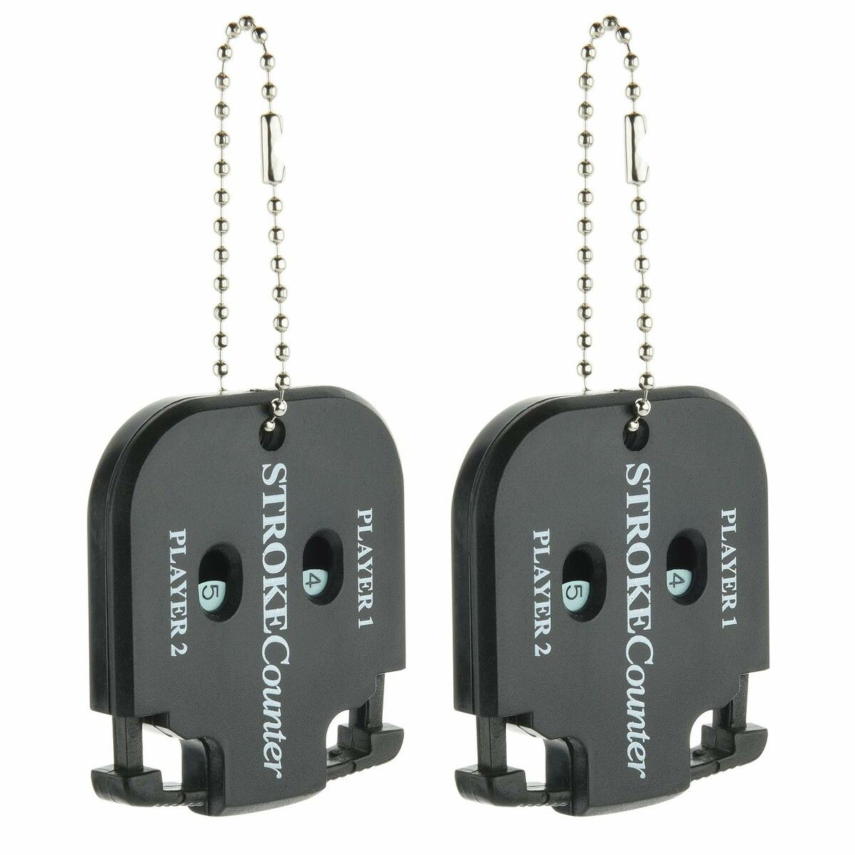 Pack of 2 Mini Golf Score Shot Stroke Counter Clicker Keychain for Golf Game Scorekeeper Outdoor Sport Scoreboard