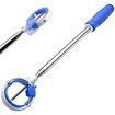 Golf Ball Retriever,Golf Ball Retriever Telescopic for Water with Spring Release-Ready Head,Ball Retriever Tool Golf with Locking Clip,Grabber Tool,Golf Accessories Golf Gift for Men (Blue)