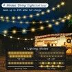 Camping String Lights Camping Lantern with String Light 10 Meters,USB Rechargeable Flashlights for Emergency, Camping, Hiking