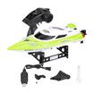 RC Speed,Boat Toy Gift, HJ806 2.4Ghz 200m Long Distance Remote Control Boat for Pool and Lakes, Distance Indicator, Auto Flip Function (Green)