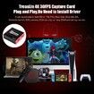 4K Game HDMI Video USB3.0 Capture Card Live Streaming Share for PS5 PS4 Switch Wii U DSLR Xbox on OBS Support Windows, Mac, Zero Latency HDMI Pass-Through