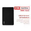 320G 40000+ Games Retro Hard drive USB3.0 Plug & Play 100 Emulators Portable Hard Drive for PSP PS1 GBA 3DS Work on PC