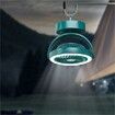 Green Portable Camping Fan, Small Tent Fan with Hanging Hook, 3000mAh USB Battery Fan with LED Lights for Desk, Bedroom, Travel & Emergency Kit