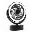 Black Portable Camping Fan, Small Tent Fan with Hanging Hook, 3000mAh USB Battery Fan with LED Lights for Desk, Bedroom, Travel & Emergency Kit