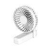 White Handheld Fan,2000mAh Portable Fan Mini fan Small Personal Fan,Desk Fan Hand Held Fan Rechargeable Battery Operated Cooling Electric Fan