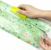 2 Pack Wrapping Paper Cutter, Green, Gift Wrap Cutter, Sliding Gift Wrapping Cutting Tool Tube, Gift Wrap Gift Packing Materials Green