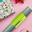 2 Pack Wrapping Paper Cutter, Green, Gift Wrap Cutter, Sliding Gift Wrapping Cutting Tool Tube, Gift Wrap Gift Packing Materials Green