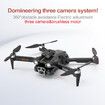 4K HD  Triple Camera Drone Flyer Optical Flow Positioning Obstacle Avoidance Remote Control Aircraft Four Axis Aircraft