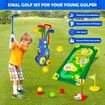 Complete Golf Club Set for Kids Indoor Outdoor Sports Toys Ideal for Boys and Girls Ages 3+ Includes Putting Mat Balls Golf Clubs and Cart