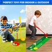 Golf Club Set for Kids,Indoor Outdoor Sports Toys,Christmas Birthday Gift Kids,Toddler Golf Set with 4 Clubs,8 Balls,2 Practice Holes,Shoulder Strap,Ages 3+