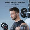 Open Ear Sport Headphones Bass Directional Sound Transmission Wireless Bluetooth Headsets for Music, Sports, Running, Cycling, Hiking