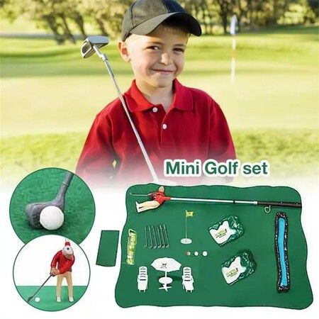 Mini Golf Professional Practice Set, Golf Ball Sport Set, Children's Toy Golf Club Practice Ball Sports Indoor Games