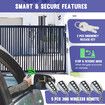 Solar Auto Gate Opener Sliding Door Operator Automatic Motor System 500kg Opening Driveway Garage Home Security Remote Control 4m Gear Track