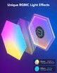 10 Pack-Glide Hexa Light Panels,Hexagon LED Wall Lights, Wi-Fi Smart Home Decor Creative Wall Lights with Music Sync, Christmas， Gaming Decor,