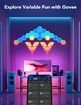 10 Pack-Glide Hexa Light Panels,Hexagon LED Wall Lights, Wi-Fi Smart Home Decor Creative Wall Lights with Music Sync, Christmas， Gaming Decor,