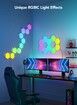 6 Pack-Glide Hexa Light Panels,Hexagon LED Wall Lights, Wi-Fi Smart Home Decor Creative Wall Lights with Music Sync, Christmas， Gaming Decor,