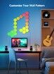 6 Pack-Glide Hexa Light Panels,Hexagon LED Wall Lights, Wi-Fi Smart Home Decor Creative Wall Lights with Music Sync, Christmas， Gaming Decor,