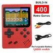 Red-Retro Game Machine Handheld Game Console with 400 Classical FC Game Console Support for Connecting TV Gift Birthday for Kids and Adult