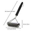 Clean Grill Brush, Bristle Free BBQ Grill Brush, Rust Resistant Stainless Steel Barbecue Cleaner