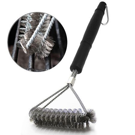 Clean Grill Brush, Bristle Free BBQ Grill Brush, Rust Resistant Stainless Steel Barbecue Cleaner