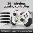 Wireless Game Controller for PC/iOS/Android/Switch, Remote Gamepad with Joystick Adjustable Turbo Vibration Supports Multi-Platform&App-