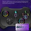 Wireless Game Controller for PC/iOS/Android/Switch, Remote Gamepad with Joystick Adjustable Turbo Vibration Supports Multi-Platform&App-