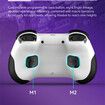 Wireless Game Controller for PC/iOS/Android/Switch, Remote Gamepad with Joystick Adjustable Turbo Vibration Supports Multi-Platform&App-