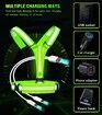 LED Reflective Vest Running Gear Set,USB Rechargeable Light Up Running Vest for Runners Night Walking with Waterproof Phone Bag,High Visibility Armband,Adjustable Waist&Shoulder for Men Women (Green)