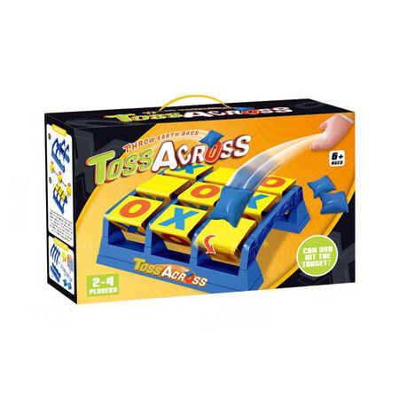 Toss Across Kids Outdoor Game, Bean Bag Toss for Camping and Family Night, Get Three In A Row for 2 to 4 Players