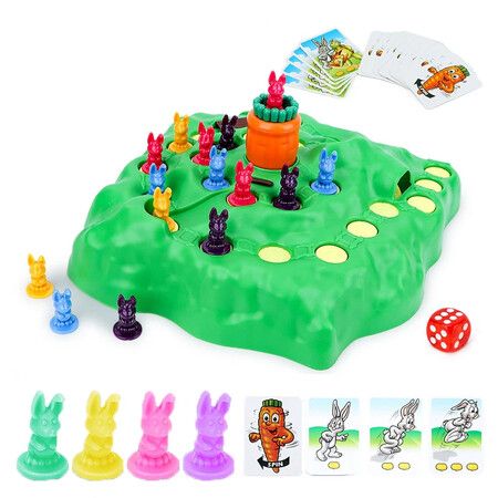 Rabbit Trap Board Game Funny Montessori Interactive  Educational Toy For Children's Birthdays Gifts  Basic Version