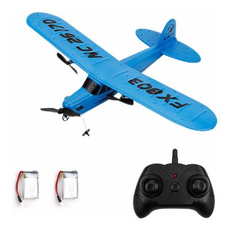 RC Plane, 2 CH Remote Control Airplane Glider Toy for Adults Kids Boys Beginners Easy Ready to Fly