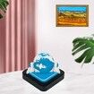 Desk Calendar With Lights 2024 DIY Earth Calendar 3D Memo Pad Paper Art Earth Sculpture Gift For Teacher/Colleague/Classmate/Child (Earth-Blue)