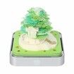 Desk Calendar With Lights 2024 DIY Calendar 3D Memo Pad Paper Art Sakura Tree Calendar  for Teacher,Monthly Calendar Gift Desktop Decoration (Green)