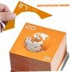 2024 3D Calendar DIY Earth Timepiece Calendar 2024 Desk Calendar Desktop Tear Away Calendar Sculpture Non-sticky Artsy Pads for Home Office School (Orange)